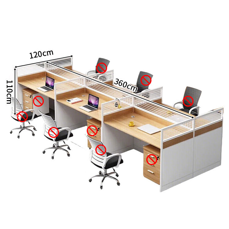 作業机　事務机　木製オフィスデスク　PCデスク　パーティション　配線穴　エコ板材　オフィスデスク　シンプル　木目調　カスタマイズ可能　SL-BGZ-015