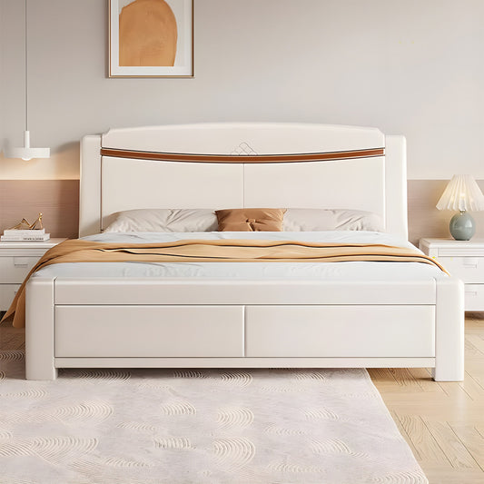 ベッド　寝具　ダブルベッド　すのこ　クローゼット付き　無垢材　ベッド下収納　跳ね上げ式ベッド　木製ベッド　カスタマイズ可能　BED-S058