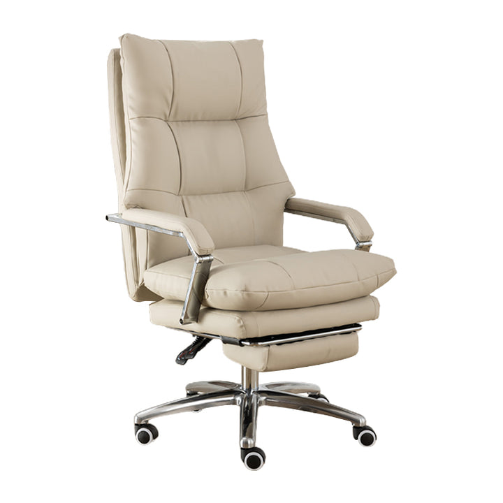 リクライニング機能 マイクロファイバーレザー 本革 360°回転可能 静音