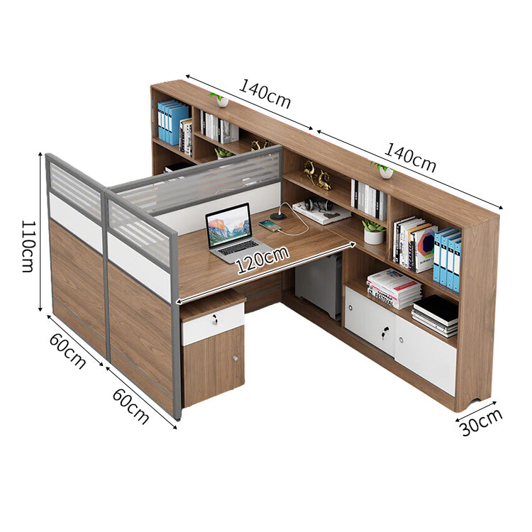 事務机　木製オフィスデスク　PCデスク　パーティション　配線穴　エコ板材　オフィスデスク　シンプル　ホワイト　木目調　カスタマイズ可能　SL-BGZ-025