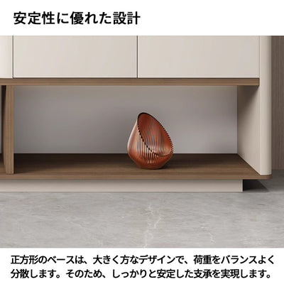 オフィスキャビネット　オフィス収納　書類収納キャビネット　分類収納　オープン収納　陳列棚　エコ素材　R加工　高級感　MG-CWG-GH30