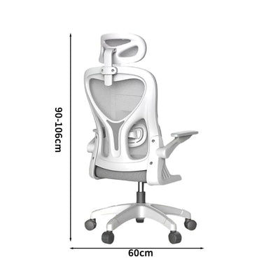 可動肘　座面昇降　跳ね上げ式　ヘッドレスト付き　S字構造　高反発ウレタン　ラテックス　オフィスチェア　デスクチェア　メッシュチェア　椅子　在宅勤務　ブラック　ホワイト　在庫あり　BGY-T001-kc