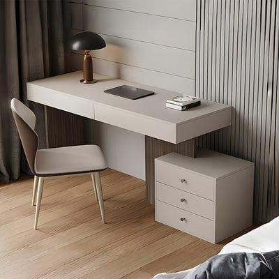 デスク　机　パソコンデスク　エコ素材　合板　引き出し付き　シンプル　お手入れ簡単　SNZ-S019