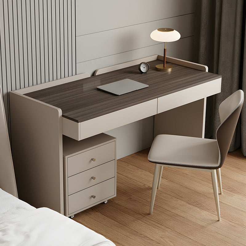 デスク　リビング用　シンプル　合板　お手入れ簡単　木目調　安定感　引き出し付き  SNZ-S018