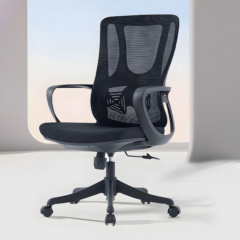 作業用チェア　デスクチェア　オフィスチェア　人間工学　昇降回転　リクライニング　高反発ウレタン　メッシュ　通気性　安定性　チェア　快適　ブラック　XT-BGY-B285