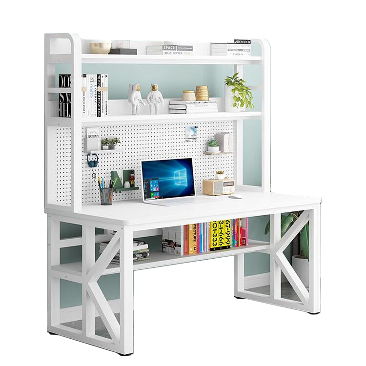 デスク　オフィスデスク　PCデスク　パソコンデスク　スチールフレーム　ロの字脚　卓上棚　卓上ラック　収納スペース　R加工 kaguyasu