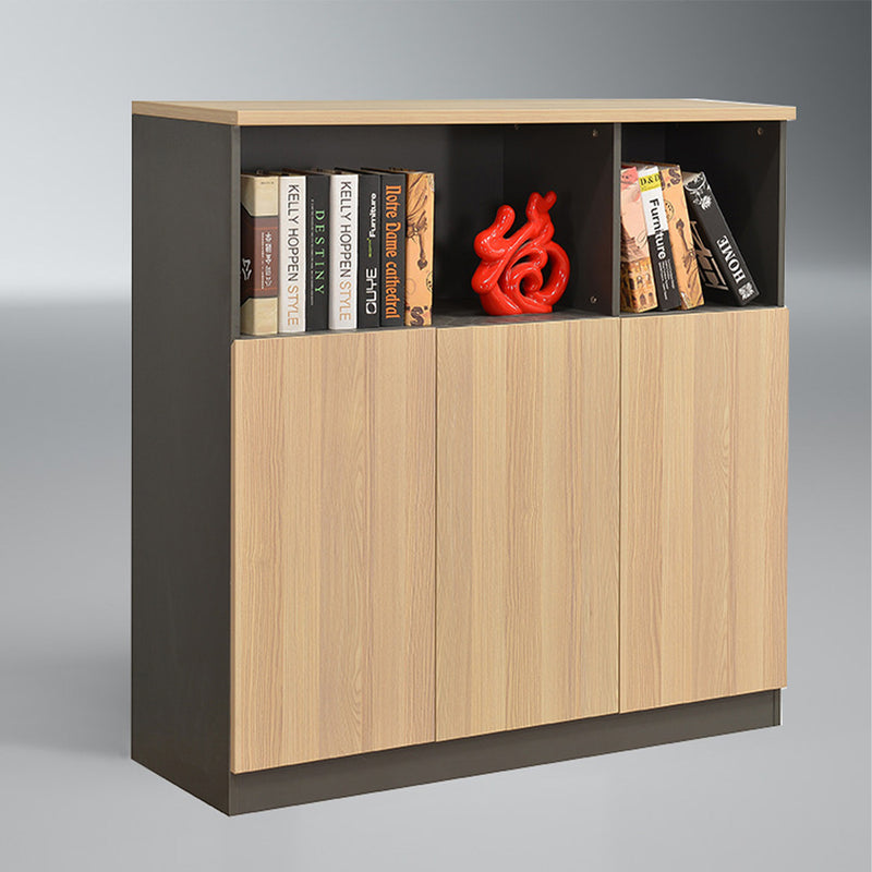 収納キャビネッ　落ち着いた　シンプル　厚板　エコ材料　スライド式蝶番　接地し　防湿　オープン　SJ-CWG-BS52