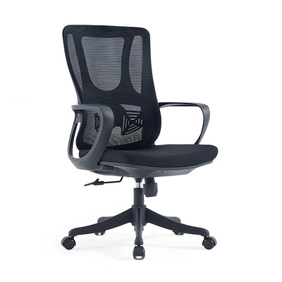 作業用チェア　デスクチェア　オフィスチェア　人間工学　昇降回転　リクライニング　高反発ウレタン　メッシュ　通気性　安定性　チェア　快適　ブラック　XT-BGY-B285