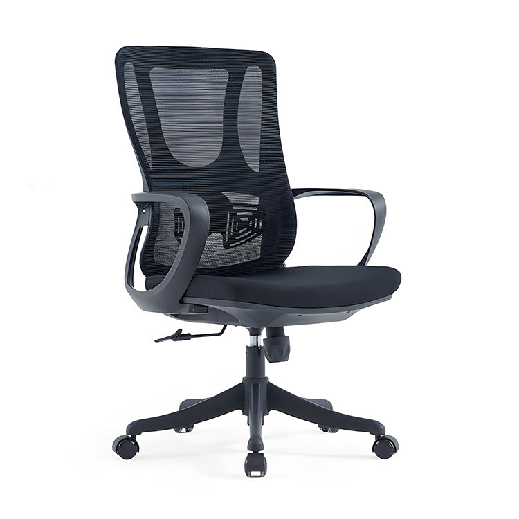 作業用チェア　デスクチェア　オフィスチェア　人間工学　昇降回転　リクライニング　高反発ウレタン　メッシュ　通気性　安定性　チェア　快適　ブラック　XT-BGY-B285