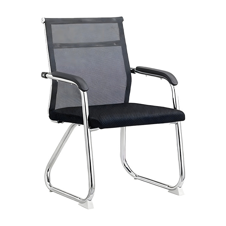 ワークチェア　デスクチェア　オフィスチェア　人間工学　固定式アームレスト　メッシュ　ウレタンフォーム　通気性　安定性　チェア　ブラック　XT-BGY-801