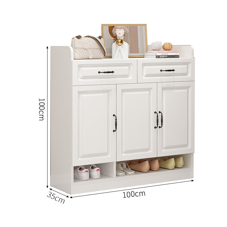 シューズボックス　下駄箱　玄関収納　靴収納　引き出し付き　実用　便利　可動棚板　カスタマイズ可能　XG-S007