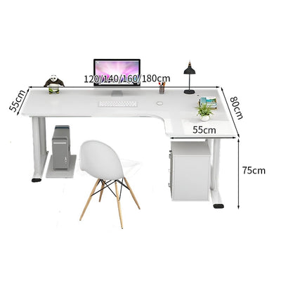 金属フレーム　Ｈ字型　安定性　Ｒ仕上げ　配線穴キャップ　厚い天板　デスク　パソコンデスク　シンプル　木目調　簡素　実用　HD206-K-kc