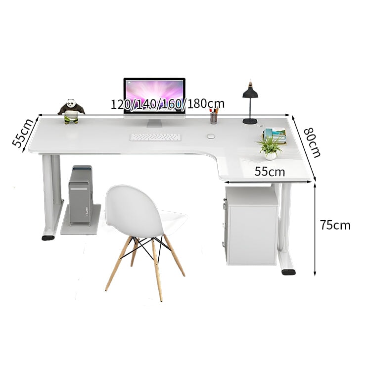 金属フレーム　Ｈ字型　安定性　Ｒ仕上げ　配線穴キャップ　厚い天板　デスク　パソコンデスク　シンプル　木目調　簡素　実用　HD206-K-kc