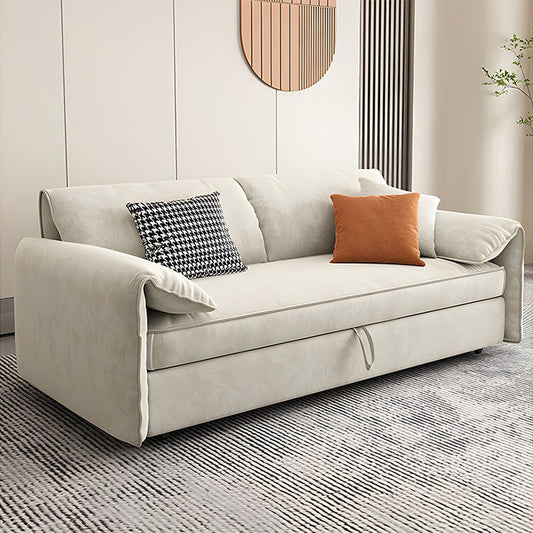 ソファー　ベッド　ソファーベッド　リビング　ポリエステル　広い座面　来客用　ウレタン　隠れ収納　ラテックス　人間工学　機能的　使い勝手　カジュアル　