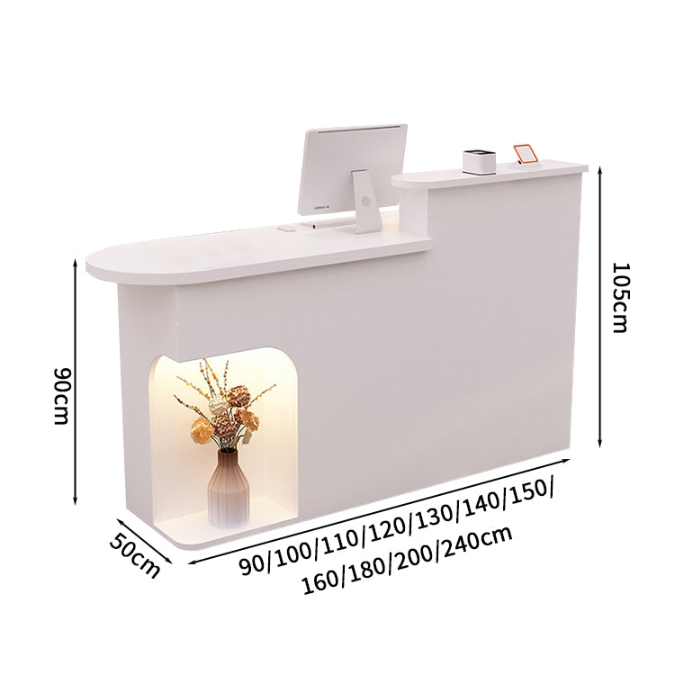 ※配送可能地域要確認￼業務用　オフィスカウンター　鍵なし 受付カウンター レセプションデスク エントランス受付 業務用