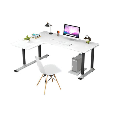 金属フレーム　Ｈ字型　安定性　Ｒ仕上げ　配線穴キャップ　厚い天板　デスク　パソコンデスク　シンプル　木目調　簡素　実用　HD206-K  kaguyasu