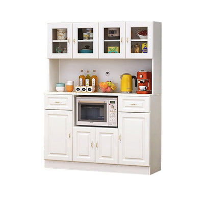 配線孔キャップ　蝶番　引き出し　扉付き収納　オープン収納　分類収納　台輪　安定性　エコ板材　収納キャビネット　キャビネット　大容量　実用　シンプル　ホワイト　CFG-K-007