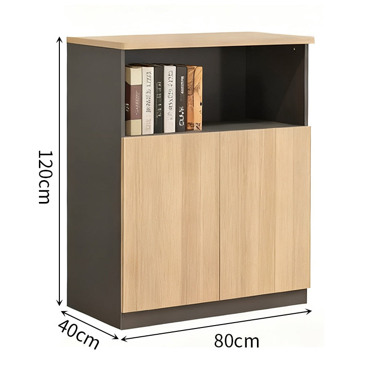 収納キャビネッ　落ち着いた　シンプル　厚板　エコ材料　スライド式蝶番　接地し　防湿　オープン　SJ-CWG-BS52