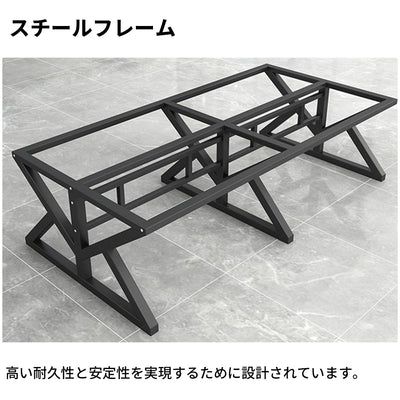 オフィスデスク デスク　ワークデスク　事務机　デスク　会社用　キャビネット　エコ素材　メラミン化粧板　スチールフレーム　パネル　下肢空間　グレイオーク　カスタマイズ可能　BGZ-S027