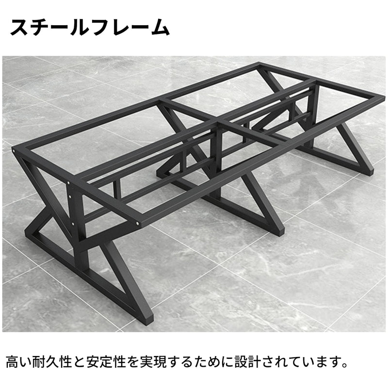 オフィスデスク デスク　ワークデスク　事務机　デスク　会社用　キャビネット　エコ素材　メラミン化粧板　スチールフレーム　パネル　下肢空間　グレイオーク　カスタマイズ可能　BGZ-S027