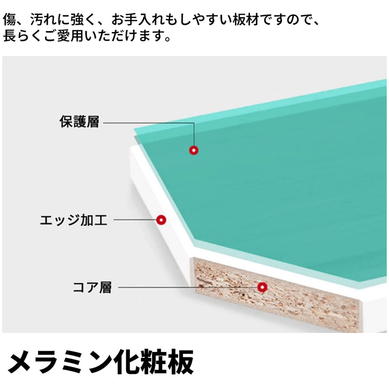 オフィスデスク　ワークデスク　パソコンデスク　事務机　パソコンデスク　メラミン化粧板　ダイヤル錠　収納スペース　カスタマイズ可能　BGZ-S087