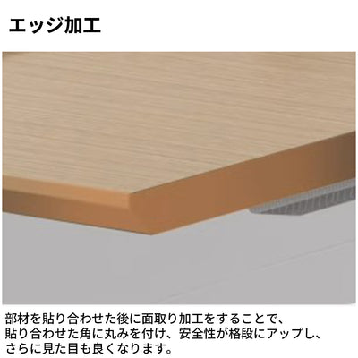 オフィスデスク　事務机　パソコンデスク　書斎机　作業机　執務用デスク　サイドキャビネット　パネル　エッジ加工　ダイヤル錠　カスタマイズ可能　BGZ-S089