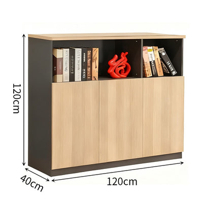 収納キャビネッ　落ち着いた　シンプル　厚板　エコ材料　スライド式蝶番　接地し　防湿　オープン　SJ-CWG-BS52