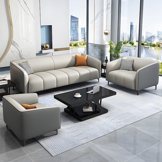 応接ソファ　リビング用　オフィス用　座り心地　ウレタンフォーム　人間工学　レザー　天然木フレーム　カスタマイズ可能　JDSF-S085