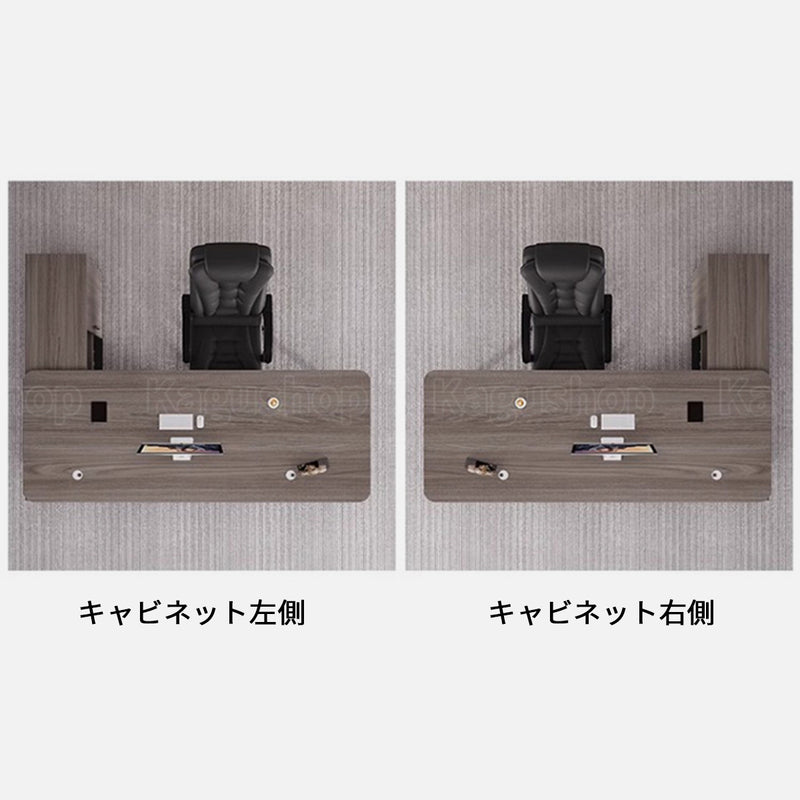 社長デスク　エグゼクティブデスク　オフィスデスク　エコ素材　Ｒ加工　配線孔付き　幕板付き　通気孔付き サイドキャビネット　オープン収納　LBZ-S012