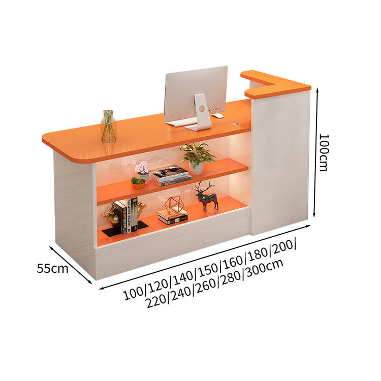 受付カウンター レジカウンター カウンター 受付台 高級感 ロック付き