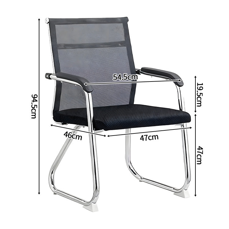 ワークチェア　デスクチェア　オフィスチェア　人間工学　固定式アームレスト　メッシュ　ウレタンフォーム　通気性　安定性　チェア　ブラック　XT-BGY-801