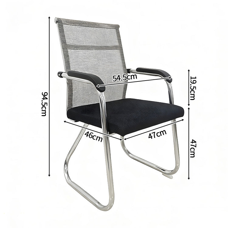 ワークチェア　デスクチェア　オフィスチェア　人間工学　固定式アームレスト　メッシュ　ウレタンフォーム　通気性　安定性　チェア　ブラック　XT-BGY-801
