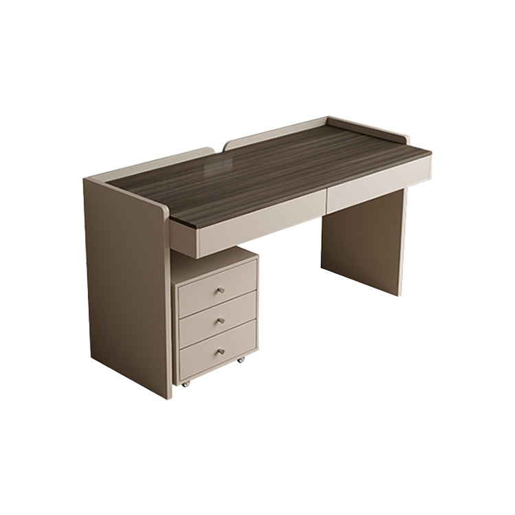 デスク　リビング用　シンプル　合板　お手入れ簡単　木目調　安定感　引き出し付き  SNZ-S018