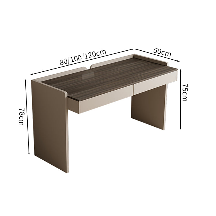 デスク　リビング用　シンプル　合板　お手入れ簡単　木目調　安定感　引き出し付き  SNZ-S018　