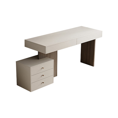 デスク　机　パソコンデスク　エコ素材　合板　引き出し付き　シンプル　お手入れ簡単　SNZ-S019