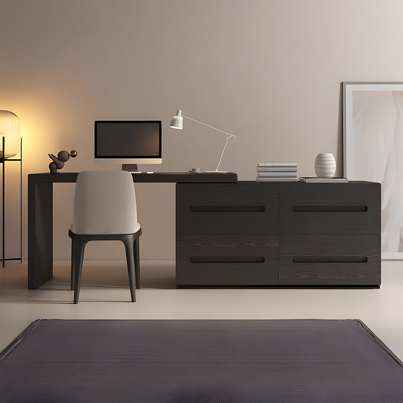 デスク　エコ素材　木目調　伸長式天板　ワークデスク　大容量収納　合板　使い勝手　シンプル　SNZ-S021