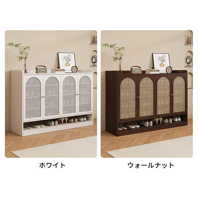 シューズボックス　靴箱　リビング用　使い勝手　可動棚板　通気性　Ｒ加工　オープン収納　XG-S024