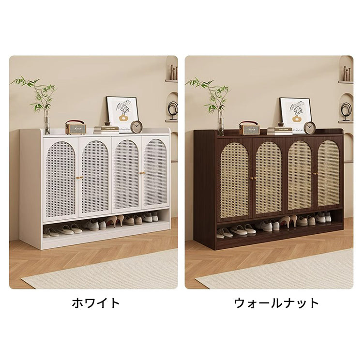 シューズボックス　靴箱　リビング用　使い勝手　可動棚板　通気性　Ｒ加工　オープン収納　XG-S024