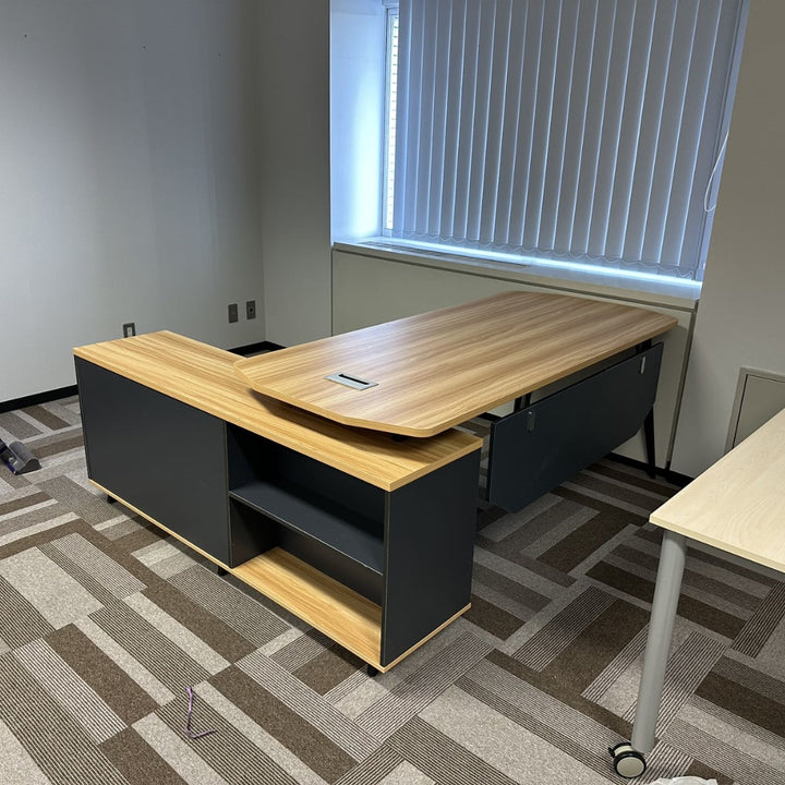 エッジ加工 サイドキャビネット エグゼクティブデスク 役員