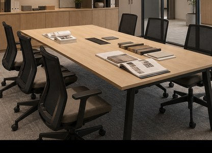 会議人数に合わせて選べるミーティングテーブル